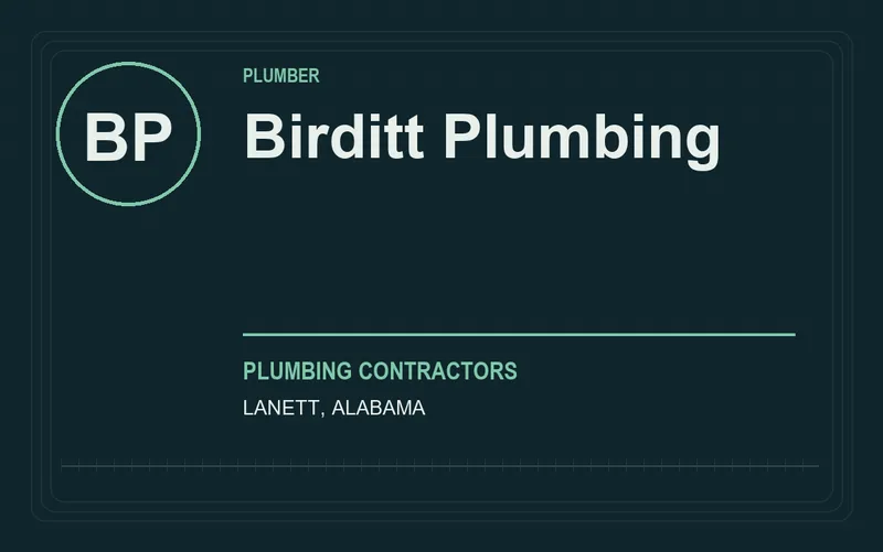 Birditt Plumbing in Lanett, Alabama