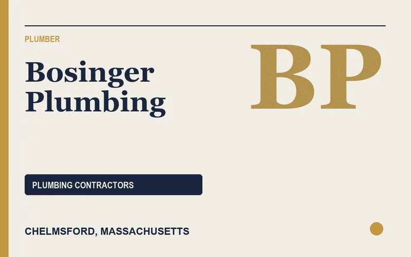 Bosinger Plumbing in Chelmsford, Massachusetts