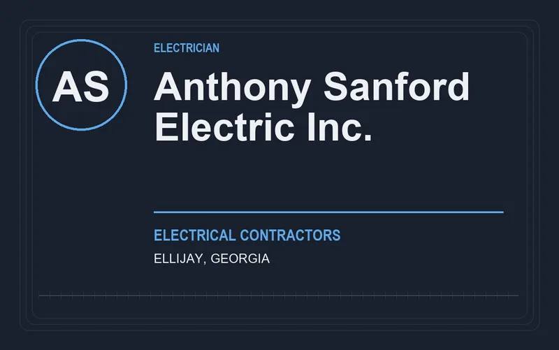 Anthony Sanford Electric Inc. in Ellijay, Georgia