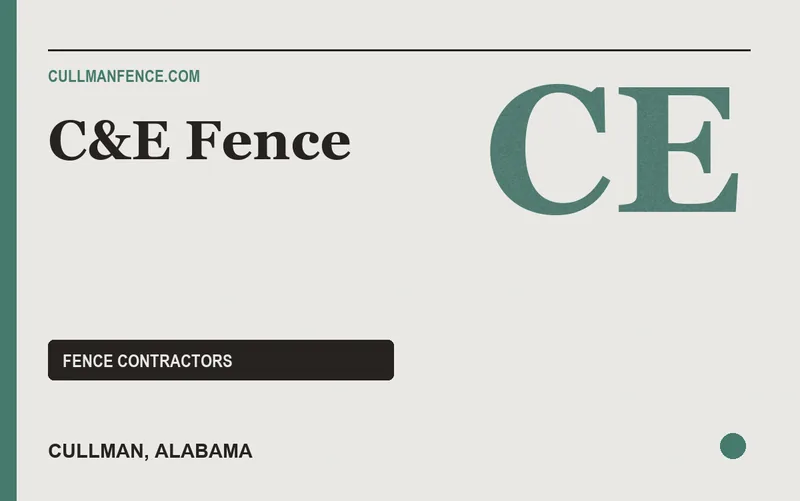 C&E Fence in Cullman, Alabama