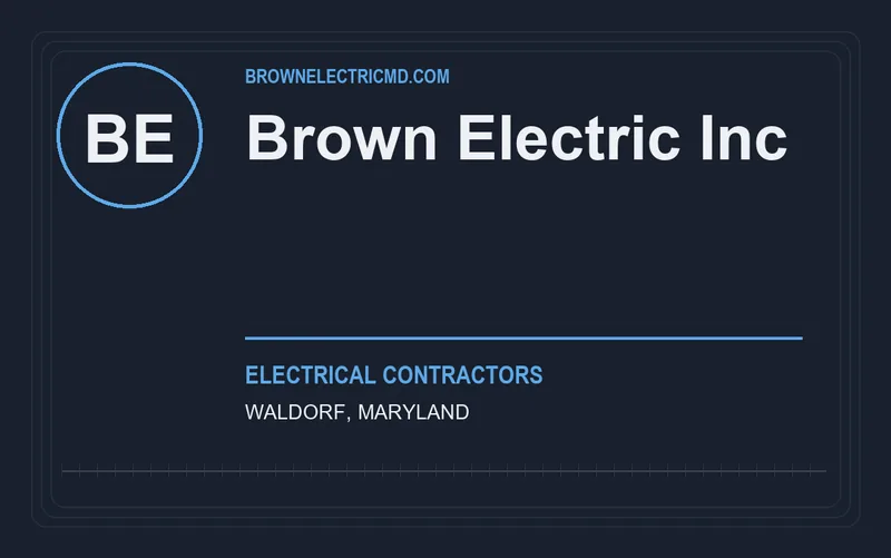 Brown Electric Inc in Waldorf, Maryland