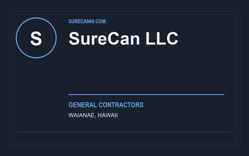 SureCan LLC in Waianae, Hawaii