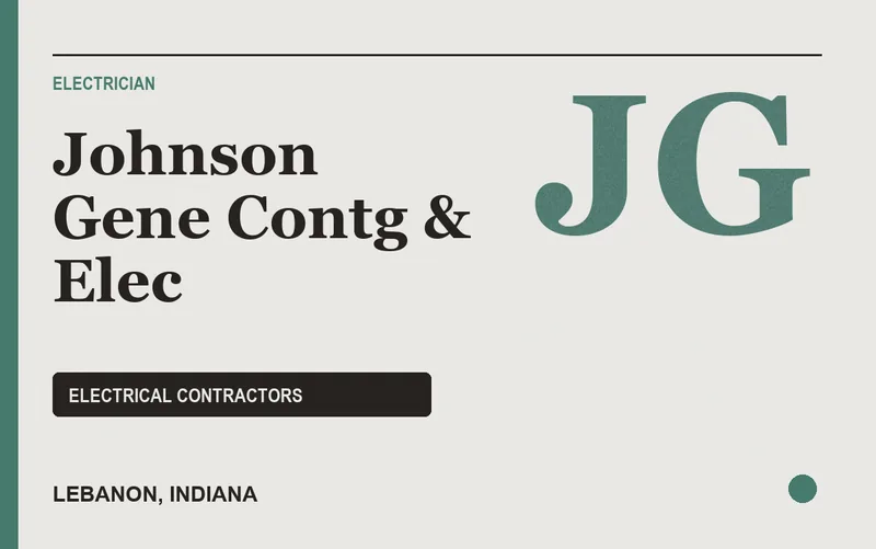 Johnson Gene Contg & Elec in Lebanon, Indiana
