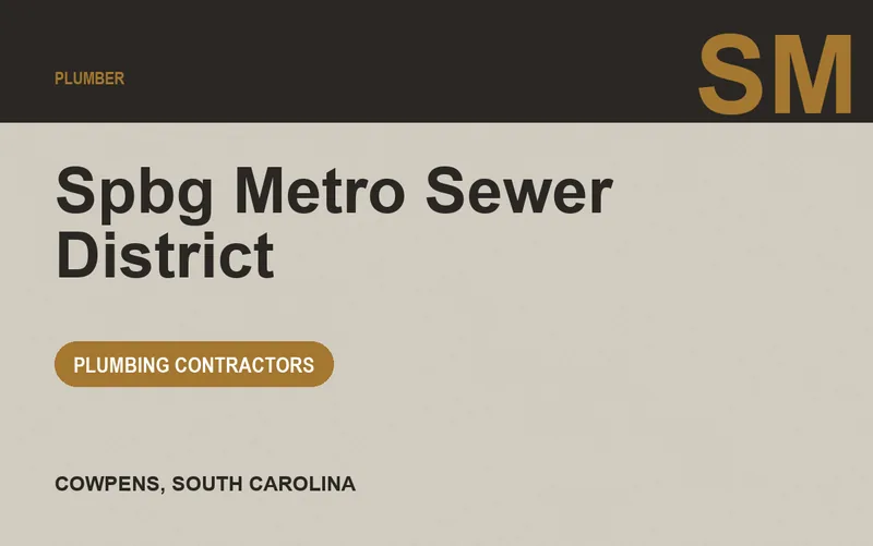 Spbg Metro Sewer District in Cowpens, South Carolina