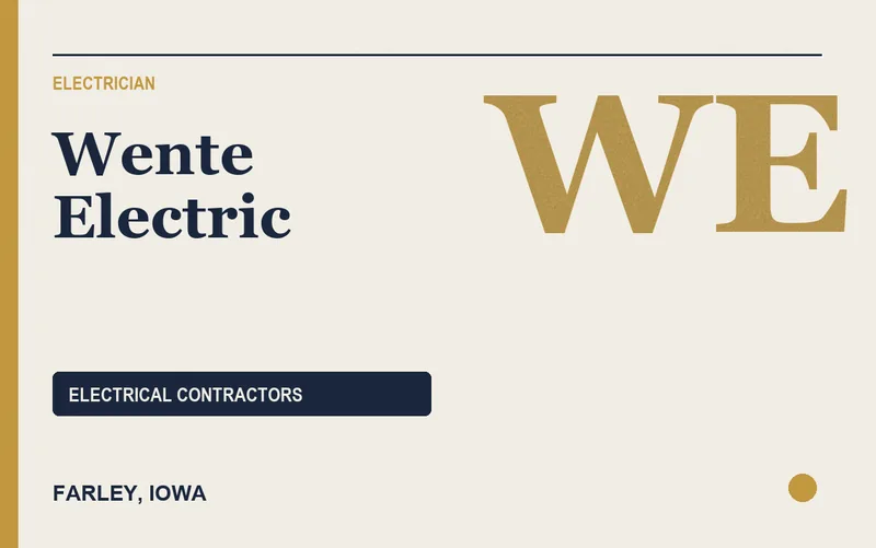 Wente Electric in Farley, Iowa