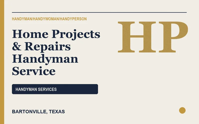 Home Projects & Repairs Handyman Service in Bartonville, Texas