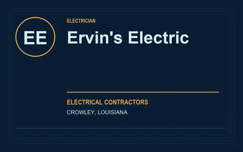 Ervin's Electric in Crowley, Louisiana