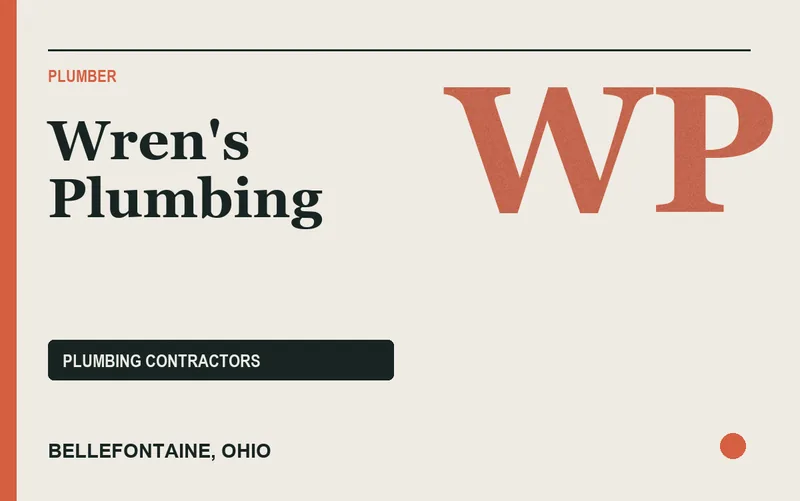Wren's Plumbing in Bellefontaine, Ohio