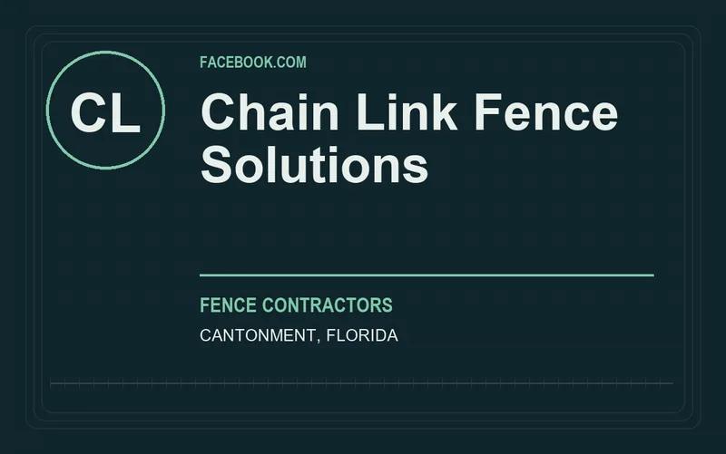 Chain Link Fence Solutions in Cantonment, Florida
