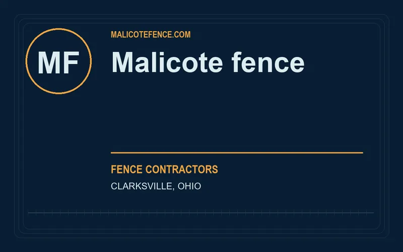 Malicote fence in Clarksville, Ohio