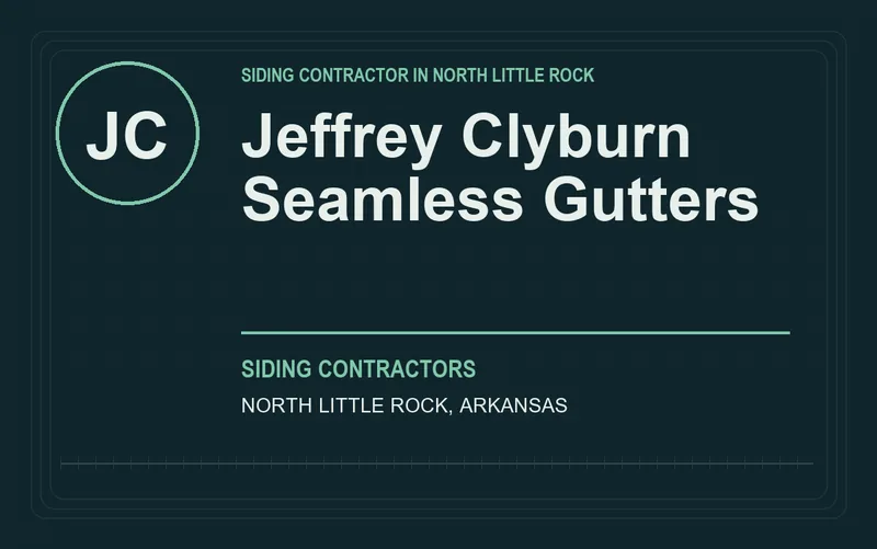 Jeffrey Clyburn Seamless Gutters in North Little Rock, Arkansas