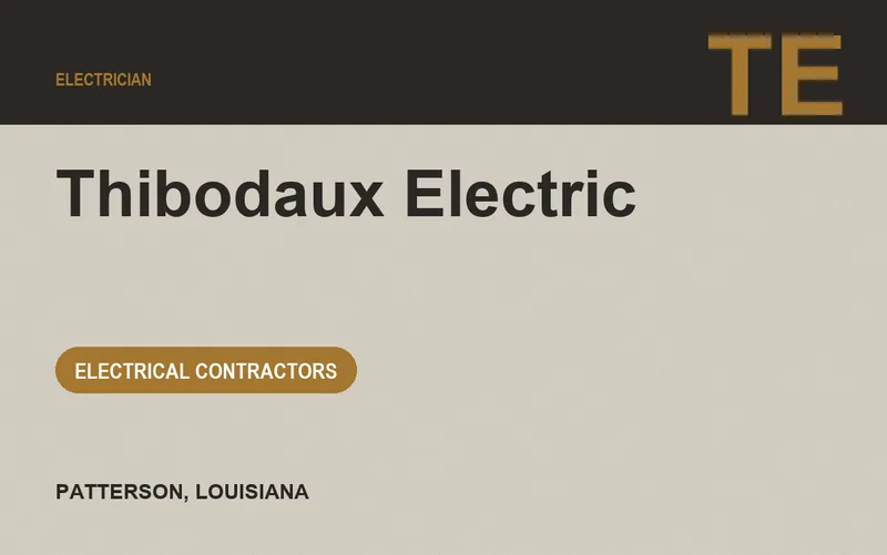 Thibodaux Electric in Patterson, Louisiana
