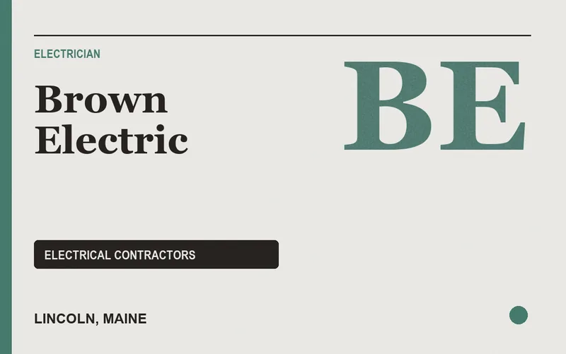 Brown Electric in Lincoln, Maine