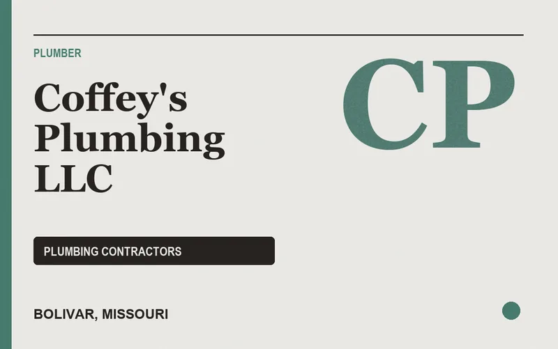 Coffey's Plumbing LLC in Bolivar, Missouri
