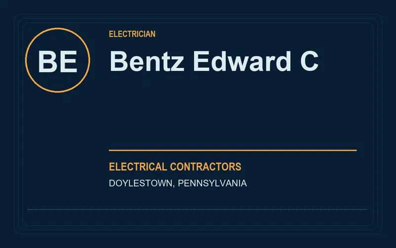 Bentz Edward C in Doylestown, Pennsylvania