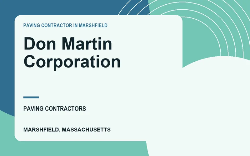 Don Martin Corporation in Marshfield, Massachusetts