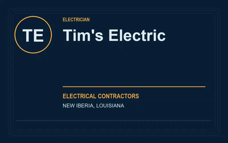 Tim's Electric in New Iberia, Louisiana