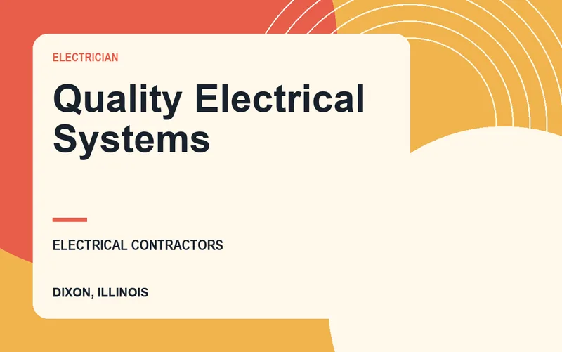Quality Electrical Systems in Dixon, Illinois
