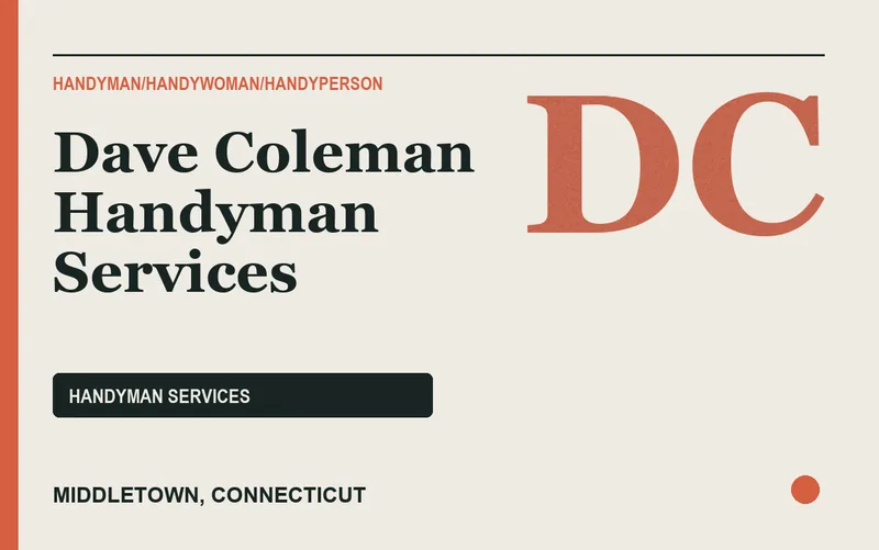 Dave Coleman Handyman Services in Middletown, Connecticut