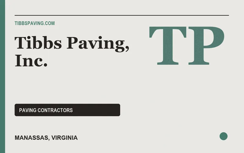 Tibbs Paving, Inc. in Manassas, Virginia