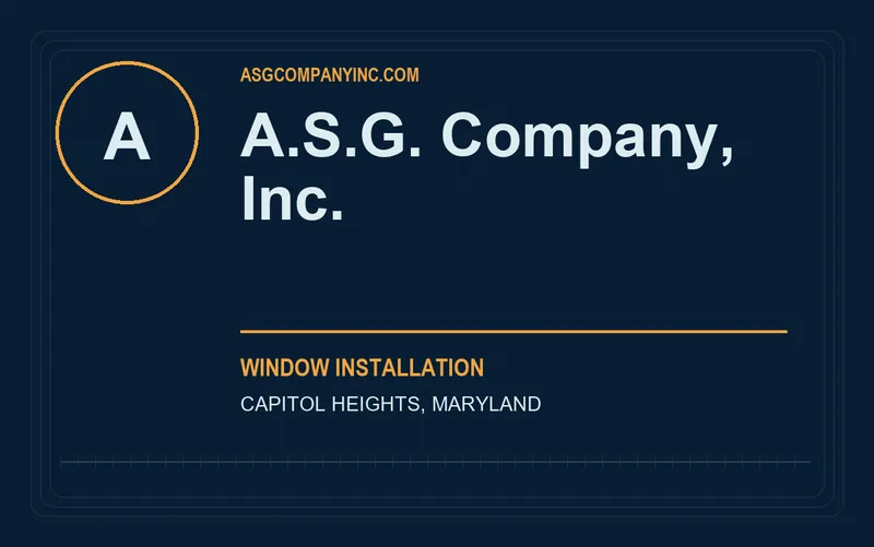 A.S.G. Company, Inc. in Capitol Heights, Maryland