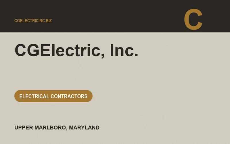 CGElectric, Inc. in Upper Marlboro, Maryland