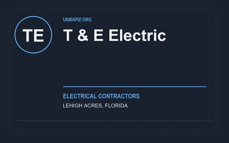 T & E Electric in Lehigh Acres, Florida