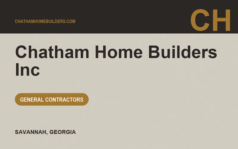 Chatham Home Builders Inc in Savannah, Georgia