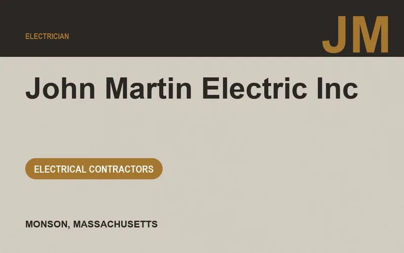 John Martin Electric Inc in Monson, Massachusetts