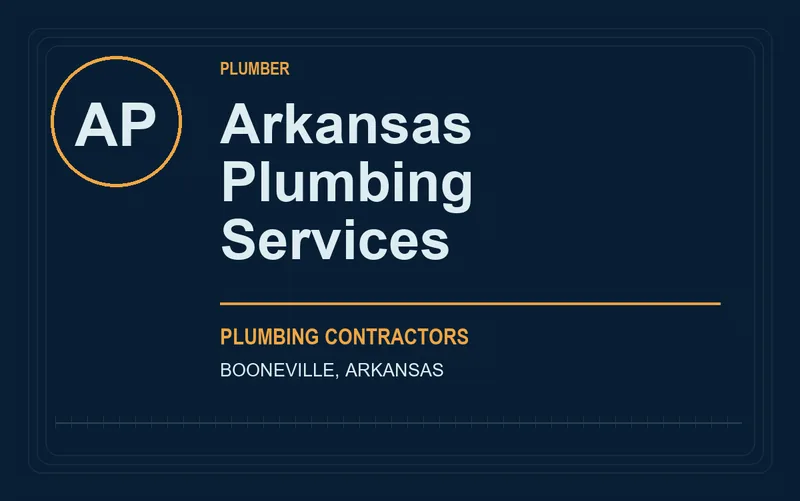 Arkansas Plumbing Services in Booneville, Arkansas