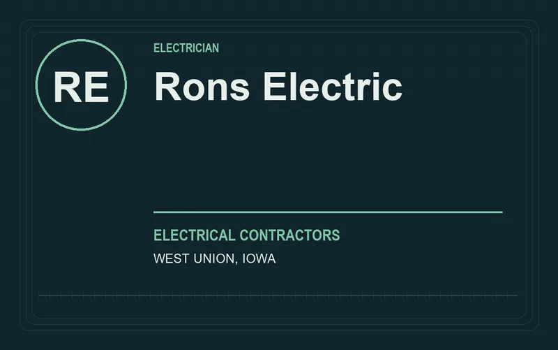 Rons Electric in West Union, Iowa
