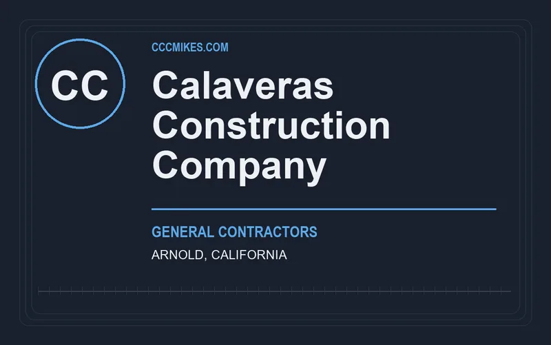 Calaveras Construction Company in Arnold, California