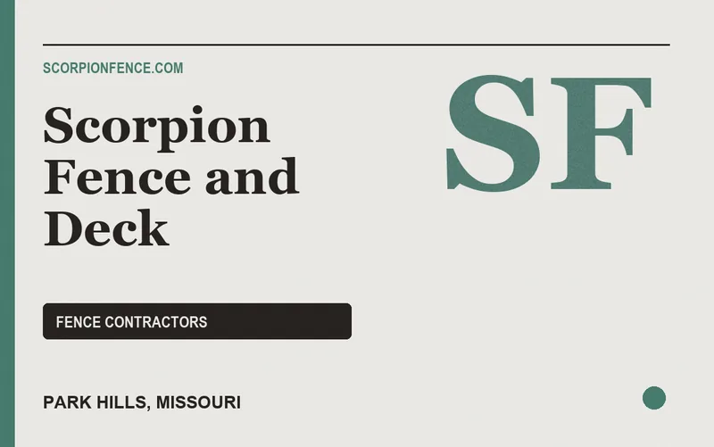 Scorpion Fence and Deck in Park Hills, Missouri