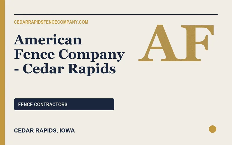 American Fence Company - Cedar Rapids in Cedar Rapids, Iowa