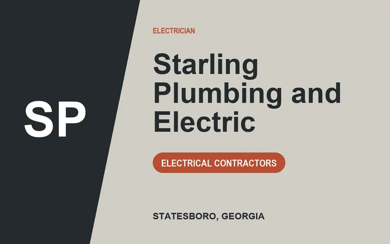 Starling Plumbing and Electric in Statesboro, Georgia