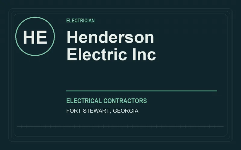 Henderson Electric Inc in Fort Stewart, Georgia