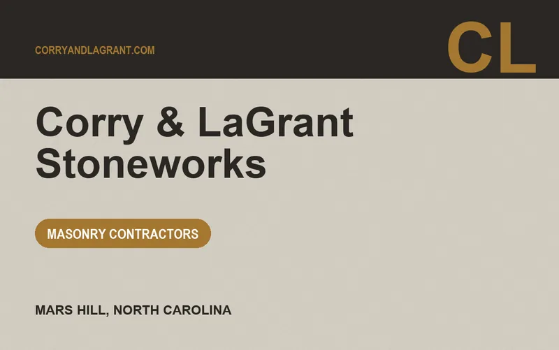 Corry & LaGrant Stoneworks in Mars Hill, North Carolina