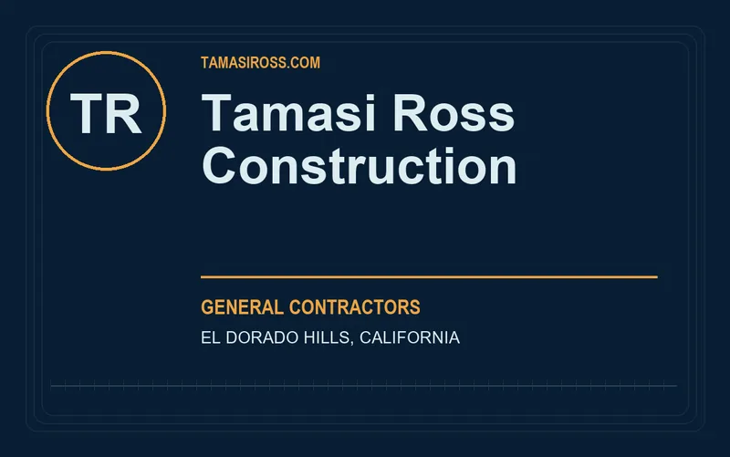 TAMASI ROSS CONSTRUCTION in El Dorado Hills, California