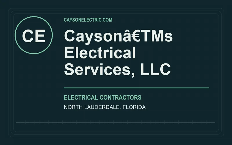 Caysonâ€TMs Electrical Services, LLC in North Lauderdale, Florida