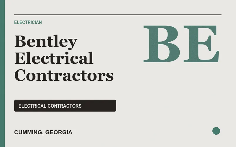 Bentley Electrical Contractors in Cumming, Georgia