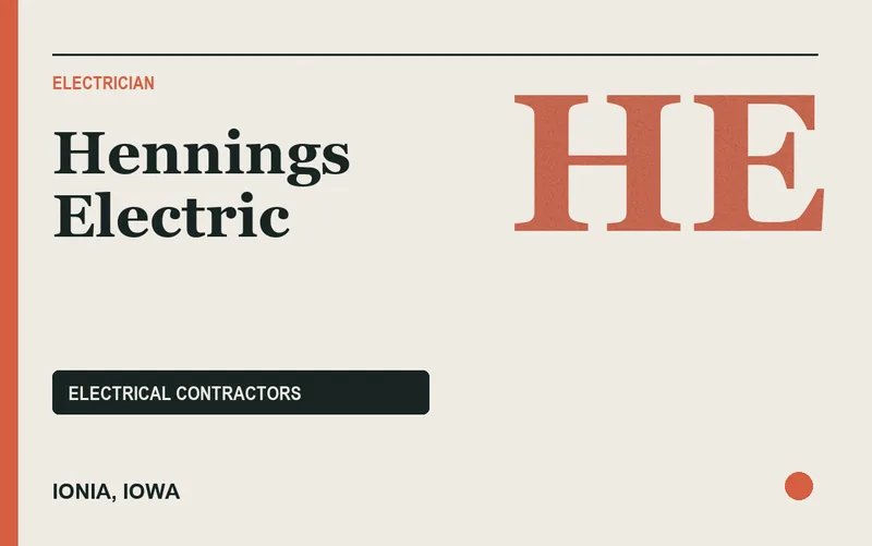 Hennings Electric in Ionia, Iowa
