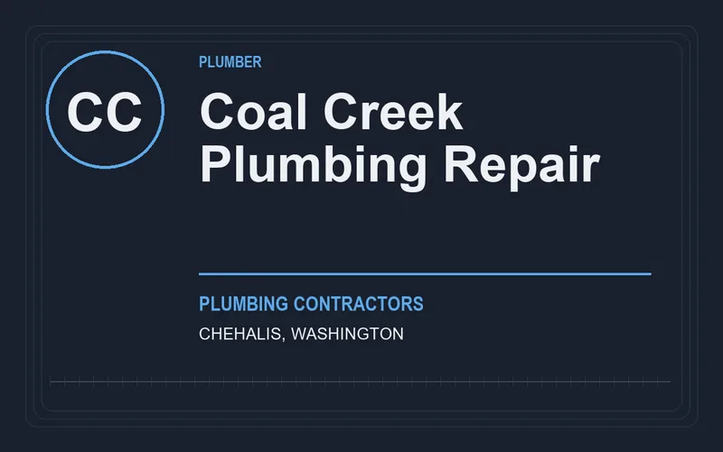 Coal Creek Plumbing Repair in Chehalis, Washington