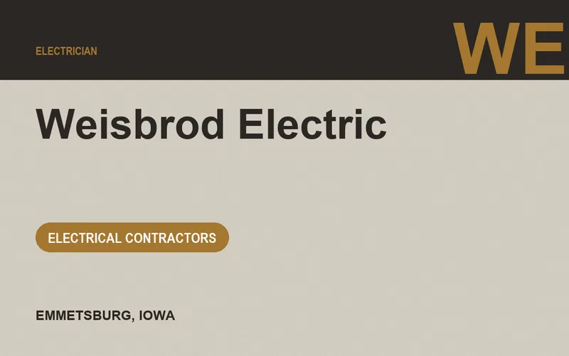 Weisbrod Electric in Emmetsburg, Iowa