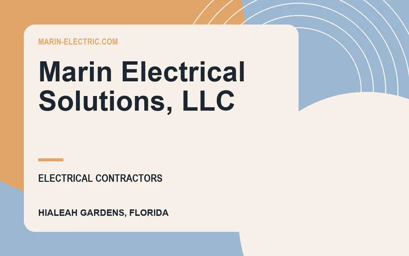 Marin Electrical Solutions, LLC in Hialeah Gardens, Florida