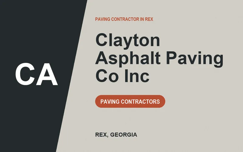 Clayton Asphalt Paving Co Inc in Rex, Georgia