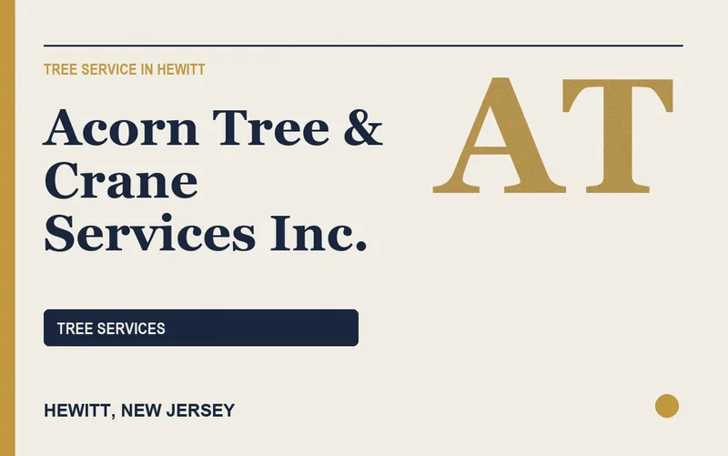 Acorn Tree & Crane Services Inc. in Hewitt, New Jersey