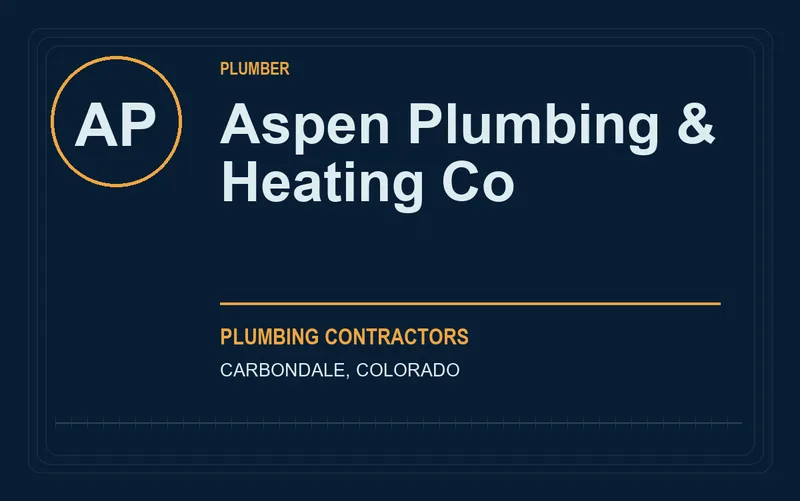 Aspen Plumbing & Heating Co in Carbondale, Colorado
