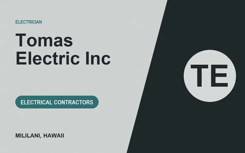 Tomas Electric Inc in Mililani, Hawaii