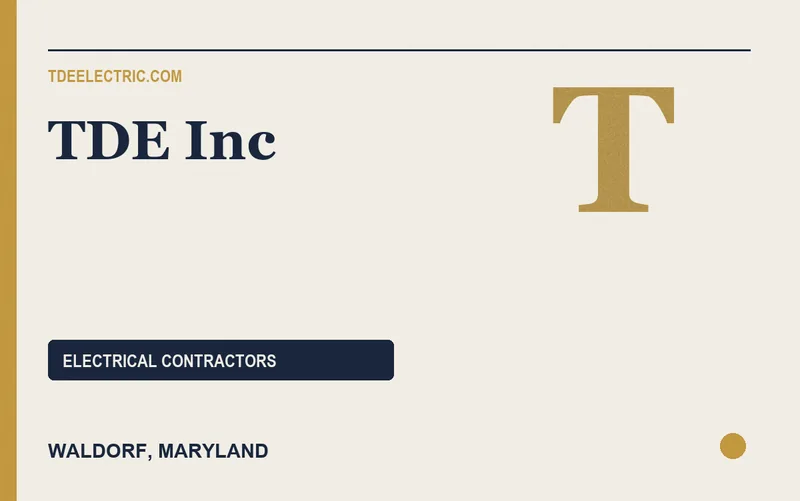 TDE Inc in Waldorf, Maryland