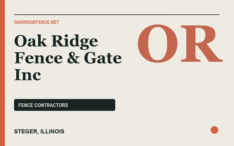 Oak Ridge Fence & Gate Inc in Steger, Illinois